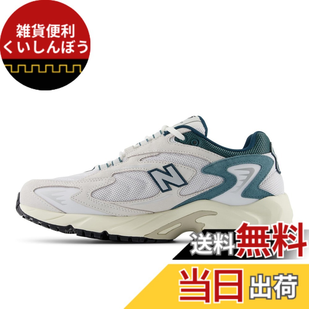 【送料無料】[ニューバランス] スニーカー ML725 現行モデル メンズ レディース 色：CM(WHITE/GREEN)、サイズ：25.0 cm D