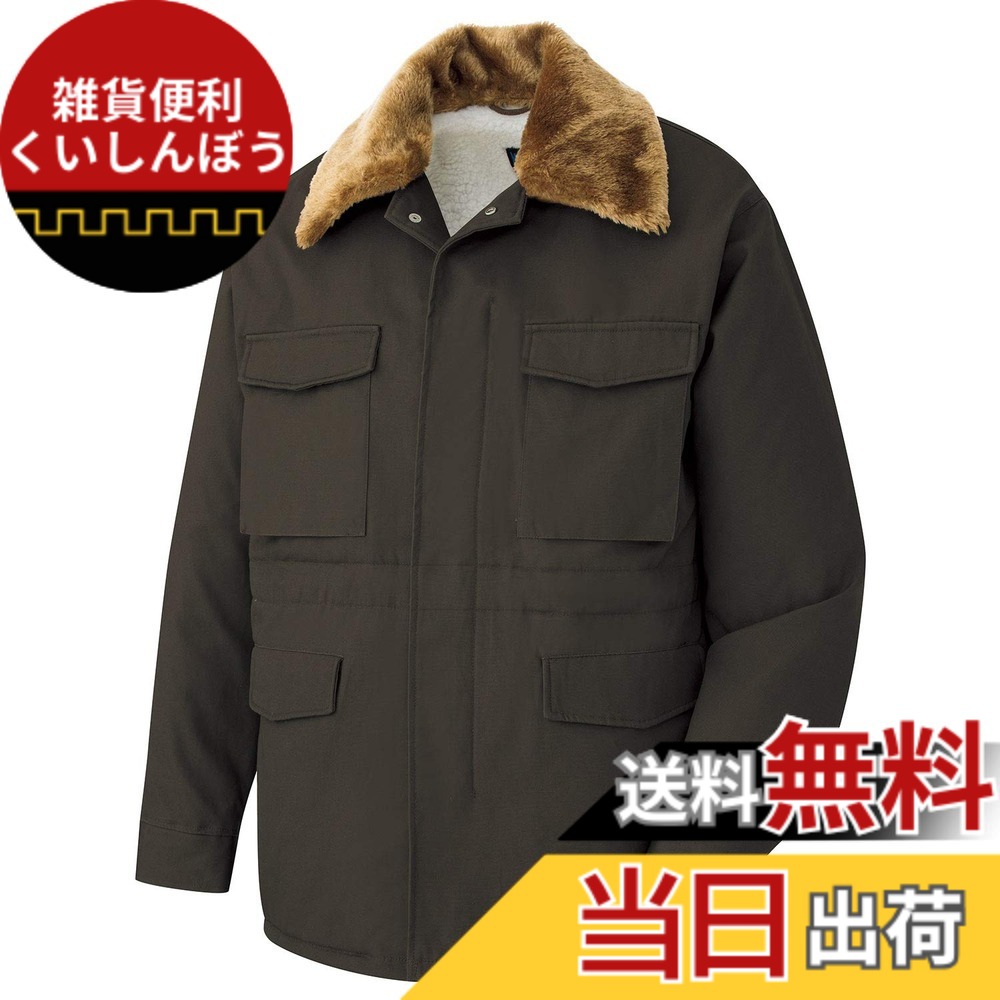 【送料無料】[ミドリ安全] 防寒服 作業着 メンズ カストロコート 綿 撥水 ボア付 M7500 上 シリーズ 色：ＯＤ、サイズ：L｜雑貨便利くいしんぼう 7,975円