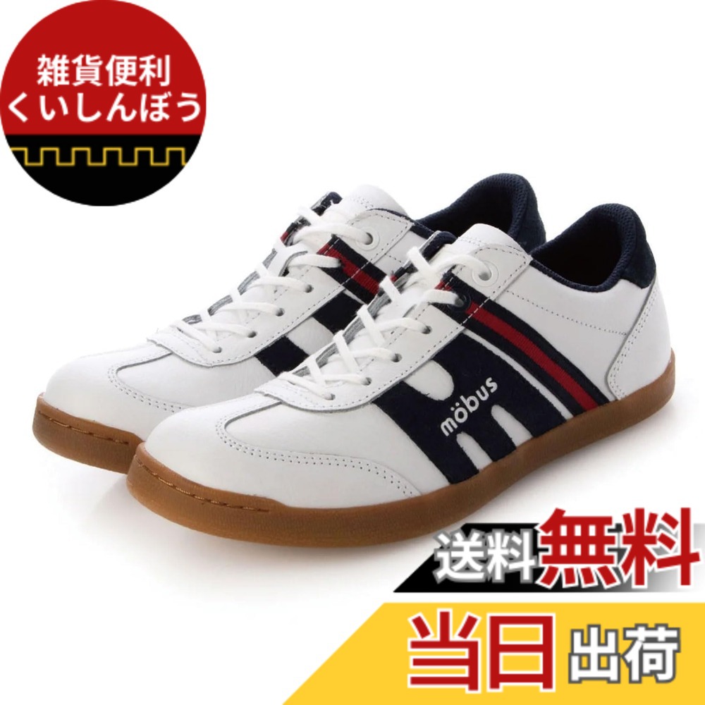 【送料無料】[モーブス] スニーカー FINSTER メンズ 色：S.WHT/NAVY、サイズ：25.5 cm