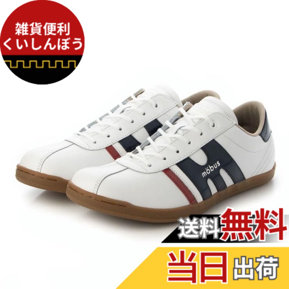 【送料無料】[モーブス] スニーカー ミュンデン メンズ 色：S.WHT/NAVY ENAMEL、サイズ：25.5 cm