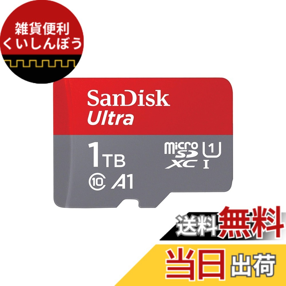 【貨物輸送無料】Micro SD Card, MicroSD, 1結核症, SanDisk UHS-I Class 10, SDSQUAC-1T00-GN6MN, SD Converter, No SD Adapter, International Packaging