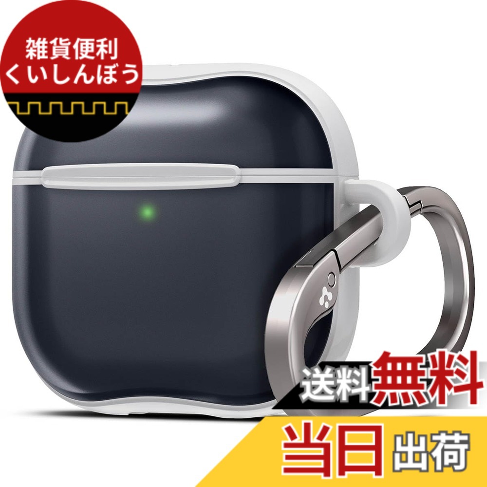 【送料無料】Spigen Airpods 第4世代 ケース AirPods 4 ケース TBU 半透明 ワイヤレス充電 対応 スリム 軽量 耐衝撃 クラシック・C1 ACS08645 (グラフファイト)