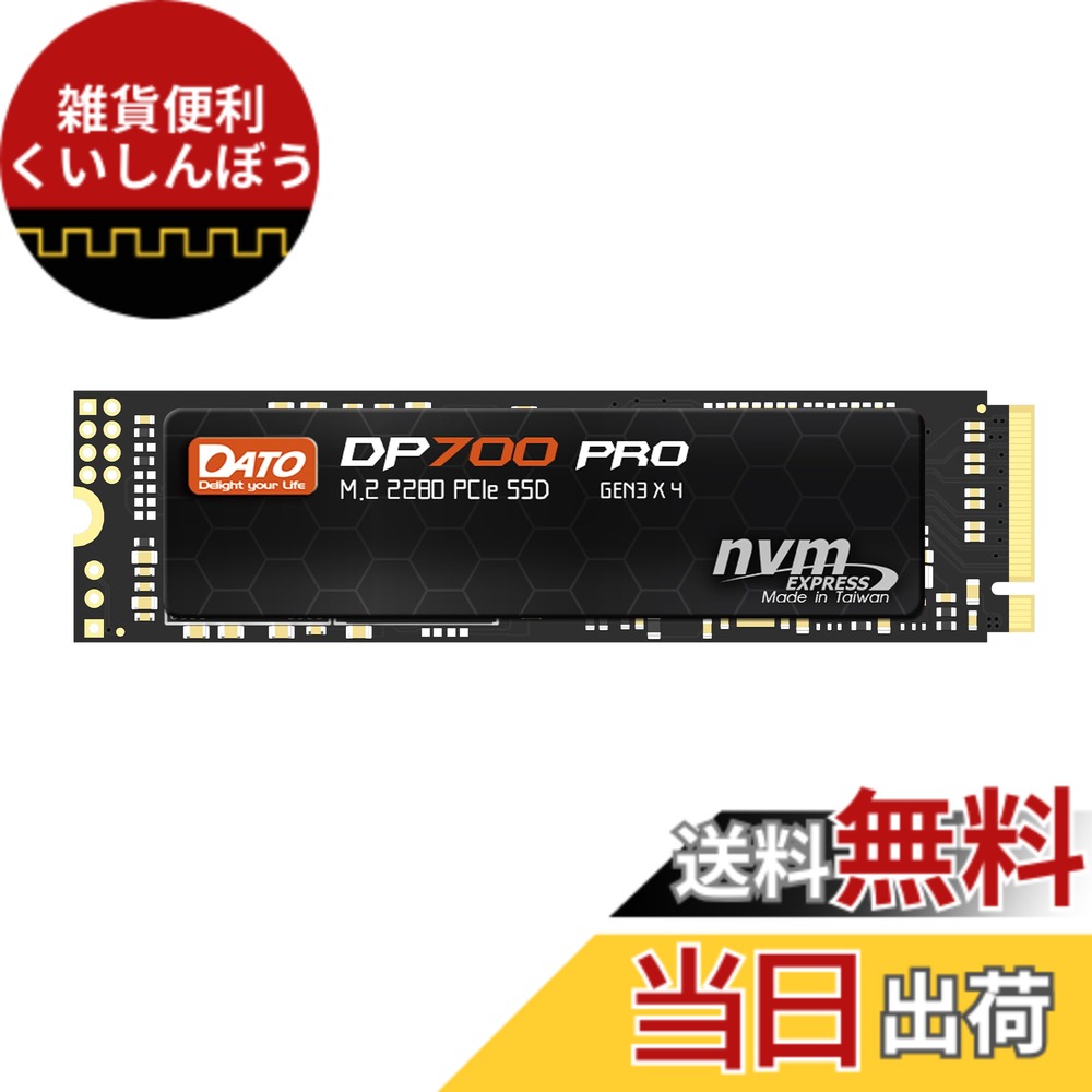 【送料無料】DATO 1TB SSD M.2 2280 PCIe Gen3x4 NVMe 内蔵ソリッドステートドライブ 最大3300/3100MB/秒 DP700Proシリーズ|雑貨便利くいしんぼう