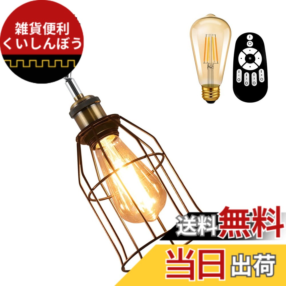 【送料無料】ANWIO ペンダントライト レールライト ダクト 照明 おしゃれ 吊り下げ E26口金 リモコン LED電球付き 角度調節自由 6W 北欧 天井照明 ダイニング 玄関 キッチン（電池別売）