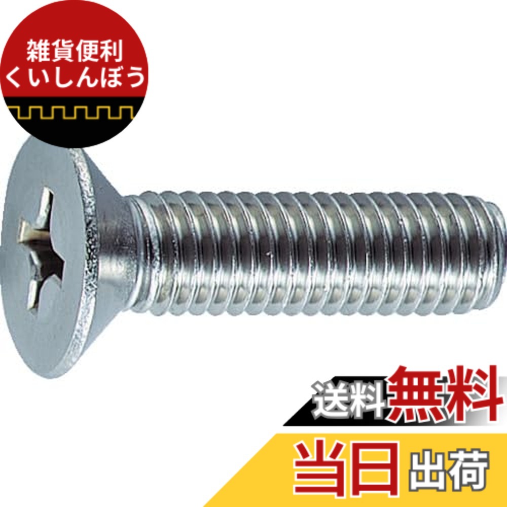 【送料無料】トラスコ中山(TRUSCO) 皿頭小ねじ ステンレス 全ネジ B060616 M6x16 31本入 x 10パック x 【ケース販売】｜雑貨便利くいしんぼう