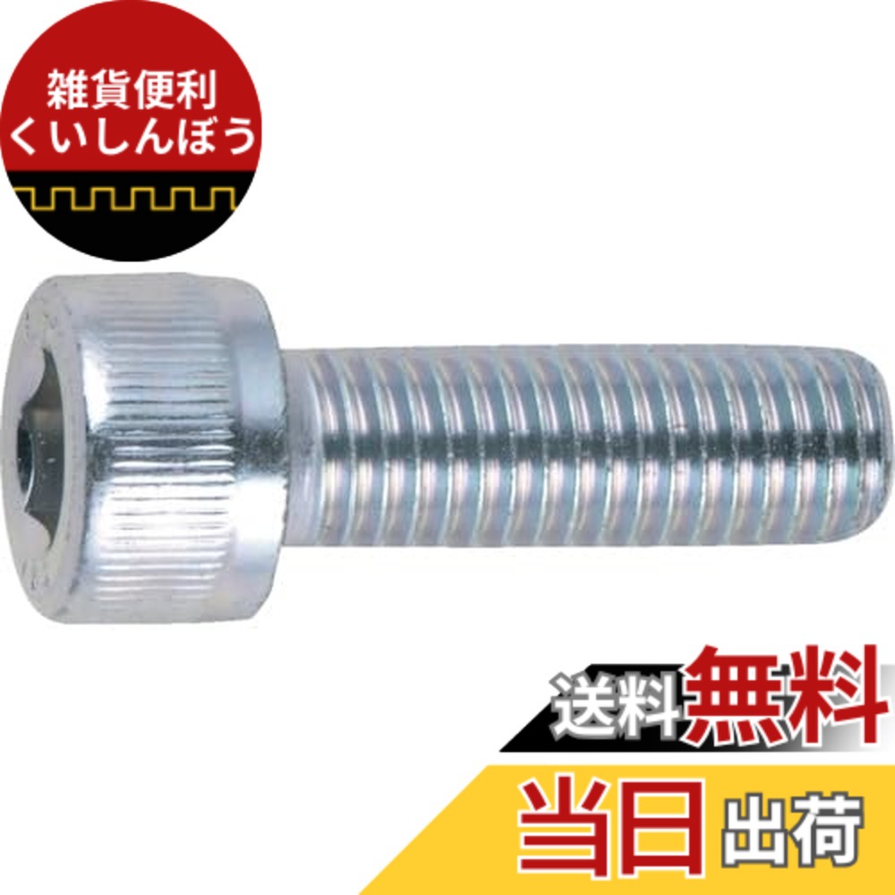 【貨物輸送無料】トラスコ中山(TRUSCO) 六角穴付雄捩子 全螺子釘 B7300612 三価白 M6x12 22本入 x 10容器に並べる 【容れもの売りわたす】