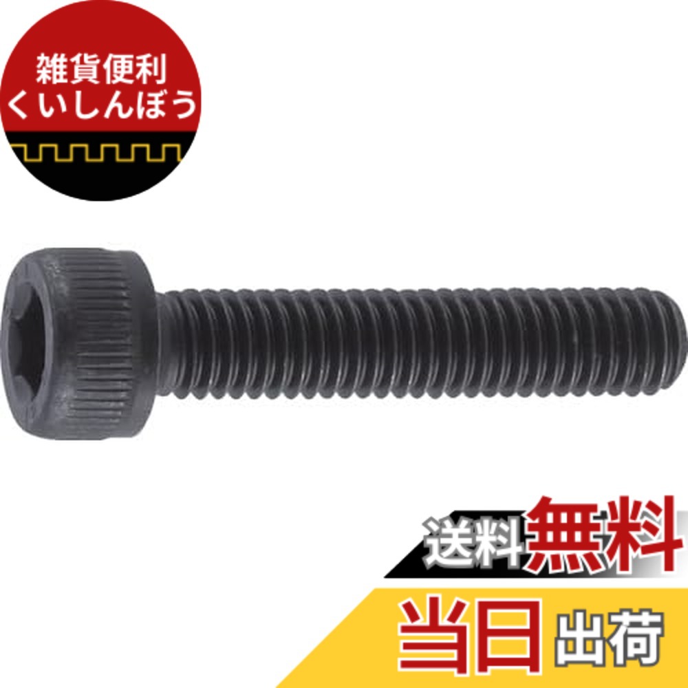 【貨物輸送無料】トラスコ中山(TRUSCO) 六角穴付雄捻子 全螺旋釘 B300405 黒染め M4x5 65本入 x 10容器に並べる 【入れもの売りわたす】