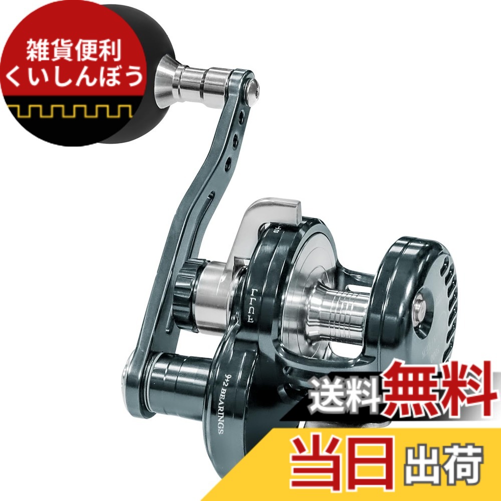 【送料無料】WATACHAMPワタチャンプ ディープウォーカー（Deepwalker） ジギング専用ベイトリール 大物用 レバードラグリール パワーハンドル 全身金属精密機械加工 ギア比5.3:1 最大ドラグ力25kg 左手ハンドル 海釣り 船釣 スロージギング