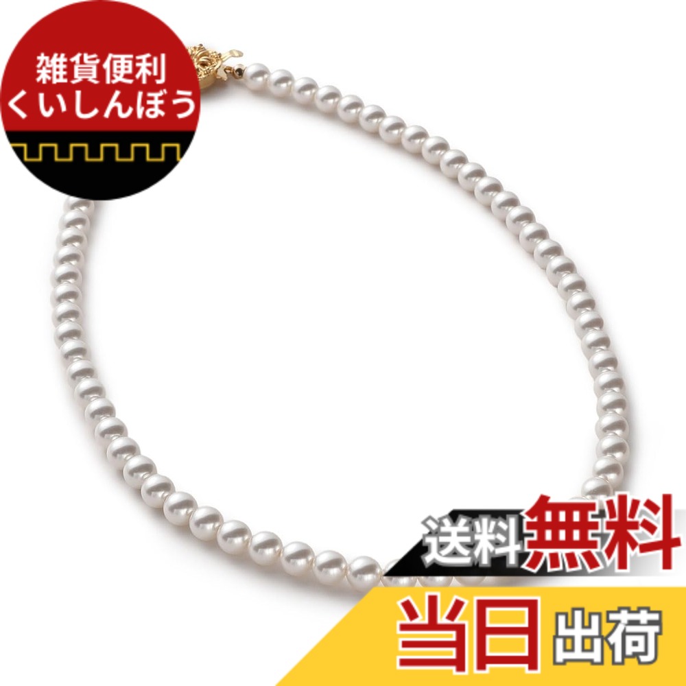 【送料無料】[VOTRE COUTURE] パールネックレス グランプレミアム 真珠 高級国産 選べる長さ12種 6mm シルバー ゴールド ブランド10年 色：ホワイト/ゴールド、サイズ：60cm｜雑貨便利くいしんぼう