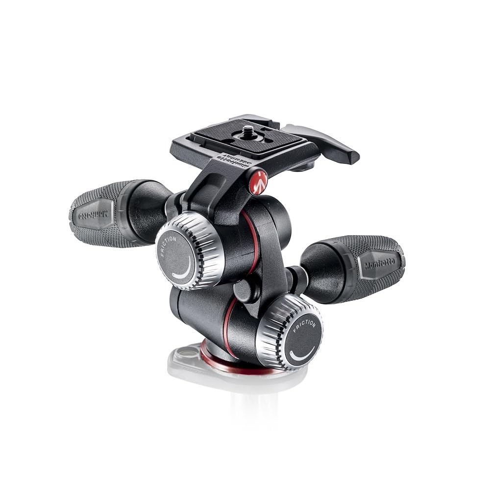 【送料無料】マンフロット(Manfrotto) 3ウェイ雲台 XPRO3ウェイ雲台 クイックリリースプレート付属 最大耐荷重8kg 自重1kg コンパクトに持ち運べるリトラクタブルレバー フリクションコントロール アルミニウム MHXPRO-3W 色：CC1｜雑貨便利くいしんぼう
