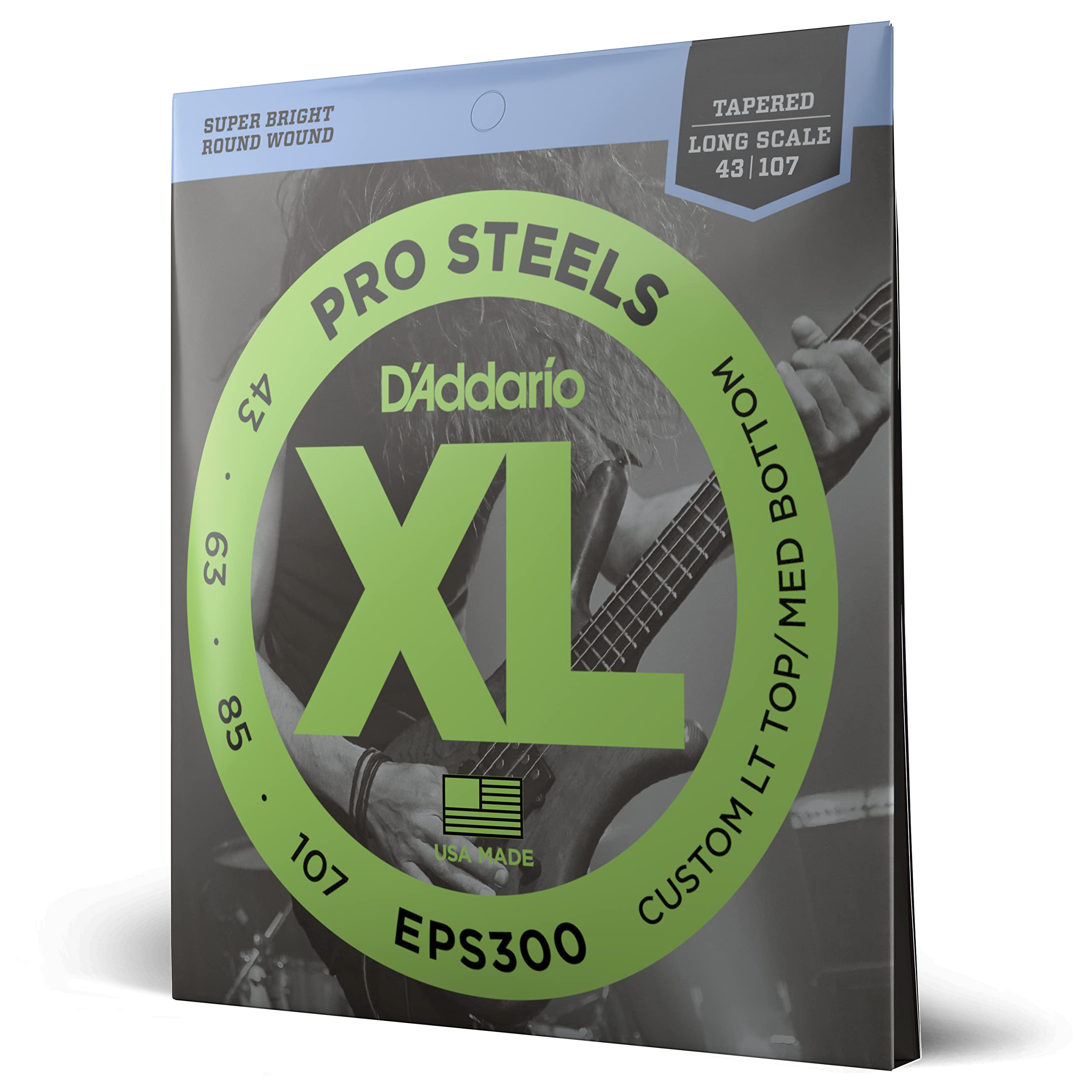 【送料無料】D'Addario ダダリオ ベース弦 プロスティール EPS 【国内正規品】 サイズ：.043-.107 (4弦/Long)