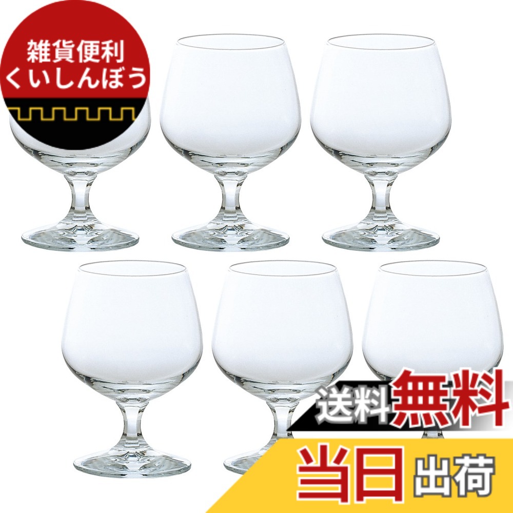 【送料無料】アデリア(ADERIA) ブランデーグラス クリア 大 330ml Aライン 6個セット 日本製 679 色：ブランデーグラス、サイズ：3.4 x 2.6 x 4.8 inches (87 x 67 x 122 mm)