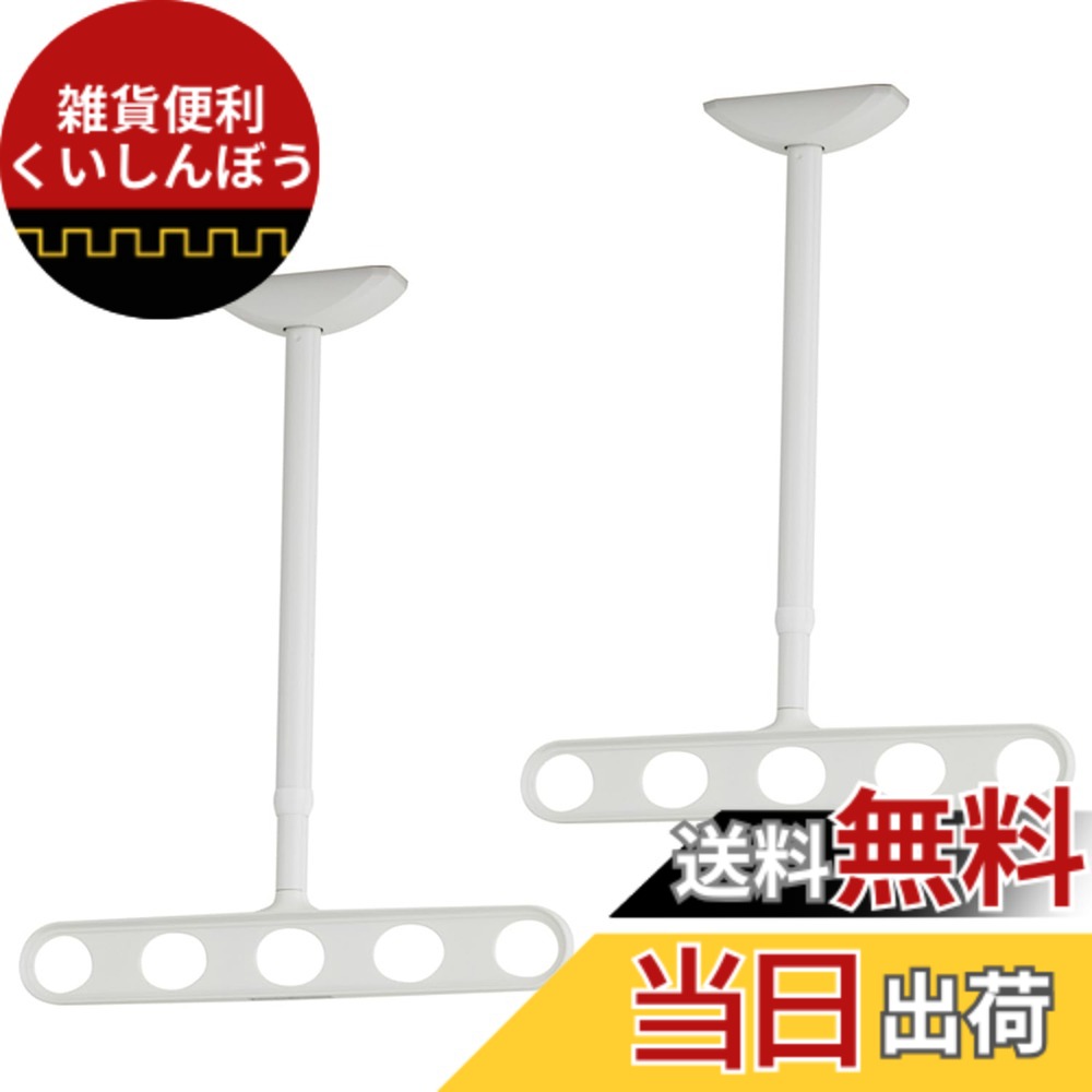 【送料無料】川口技研 軒天用物干し ホスクリーンZA/ZAN型 色：ピュアホワイト、サイズ：57cm~78cm