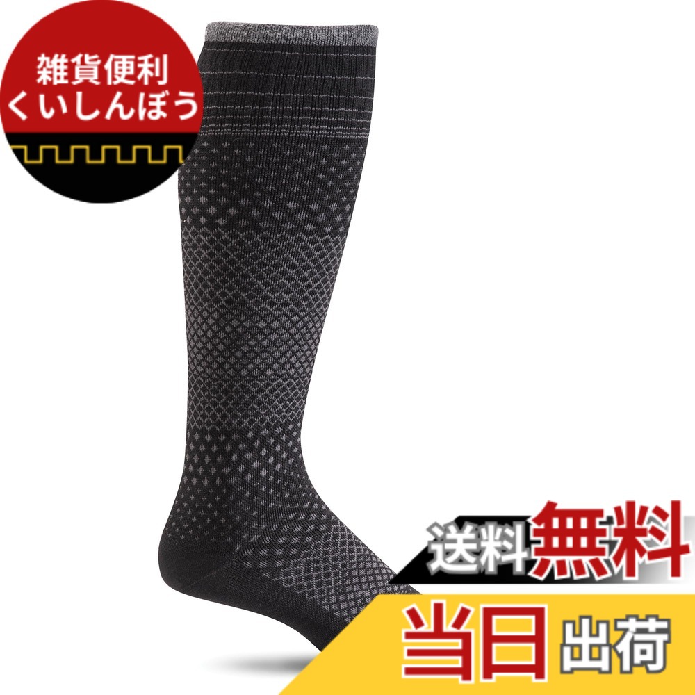 【送料無料】[ソックウェル] 着圧ソックス 【MICRO GRADE】 色：ブラック、サイズ：M-L