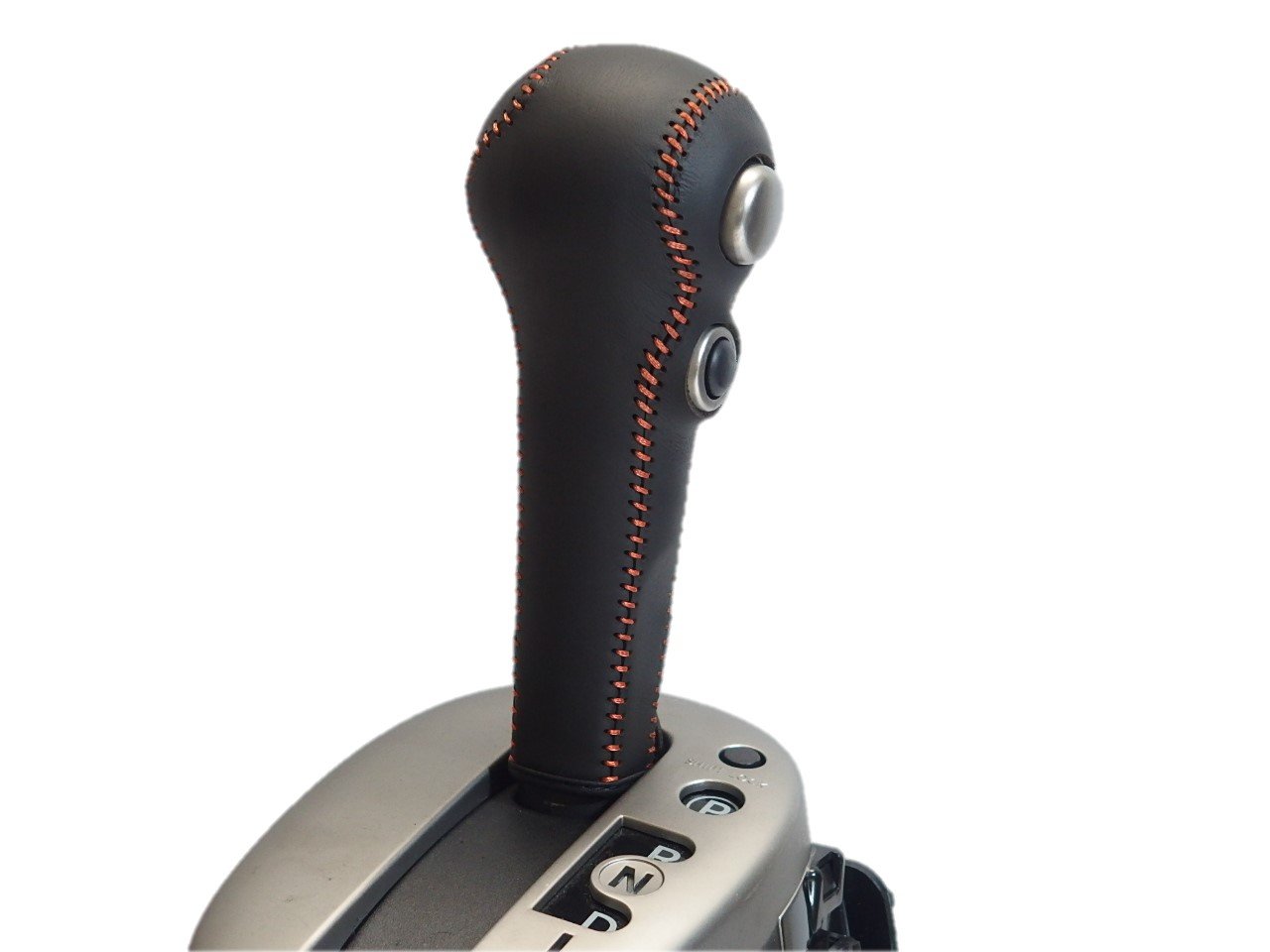 【送料無料】トリコローレEX E12ノート・YE15ジューク・K13マーチ DIYシフトノブ本革巻替キット 色：黒x黒x橙 4,541円
