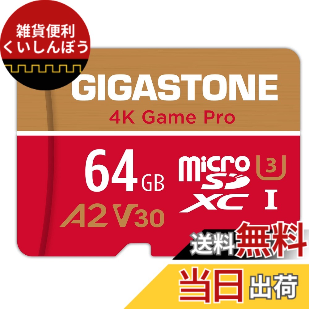 【貨物輸送無料】GIGASTONE マイクロsd歌留多 1結核症-4-1 Core Group 色：64GB Game Pro 1枚仕掛ける、大きさ：64GB