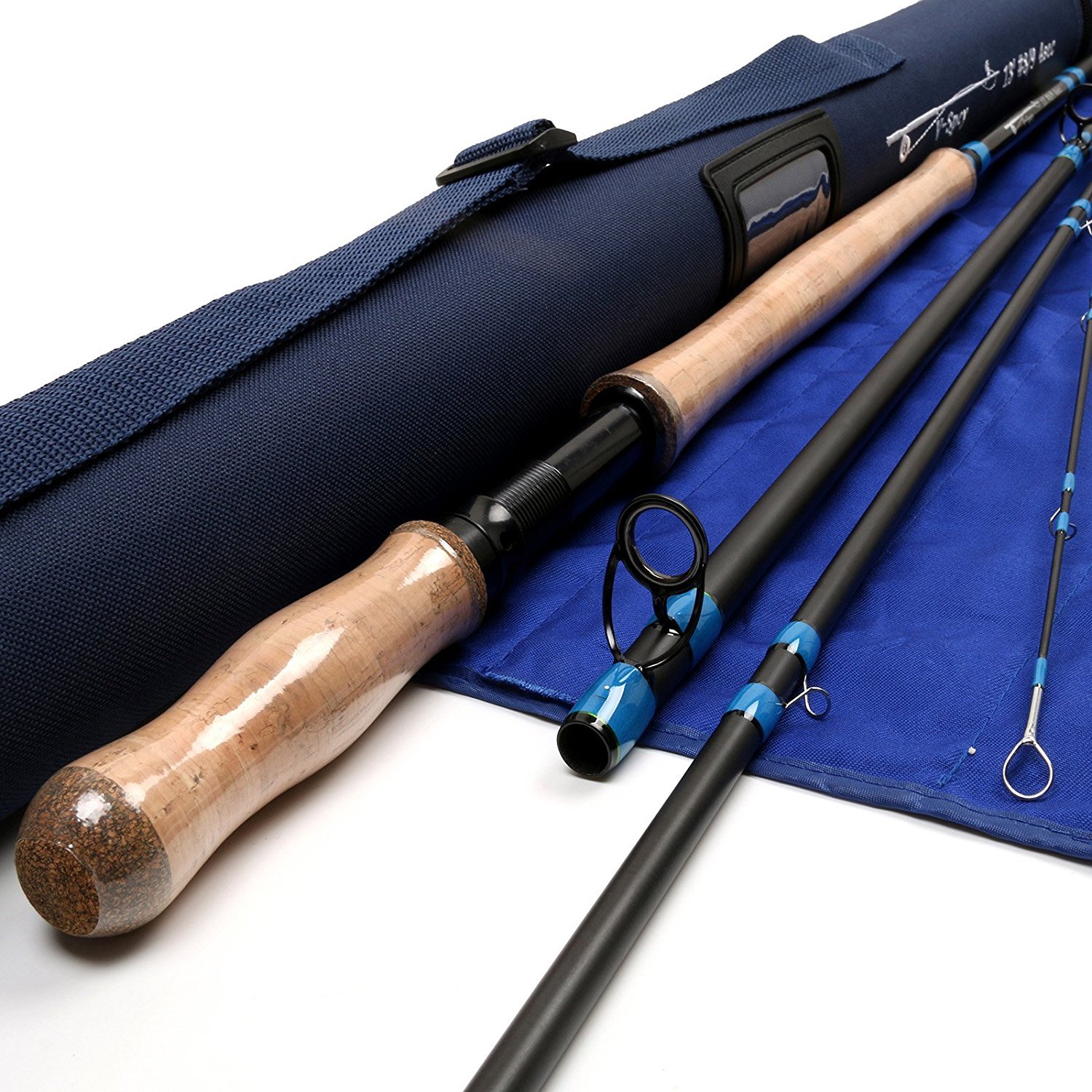 【送料無料】M MAXIMUMCATCH Maxcatch Speyフライロッド4ピース カーボンフライフィッシングロッド メッセ・チューブ持って(Size:6/7/8/9/10 wt) 色：13ft 8/9 wt（4ピース）、サイズ：4ピース｜雑貨便利くいしんぼう