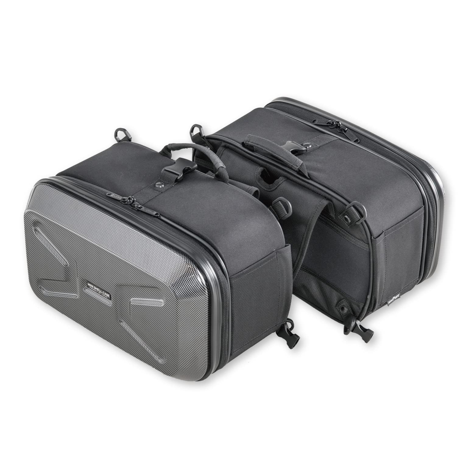 【送料無料】タナックス(TANAX) バイク用サイドバッグ 色：カーボン柄、サイズ：(H)220x(W)340x(D)200ｍｍ