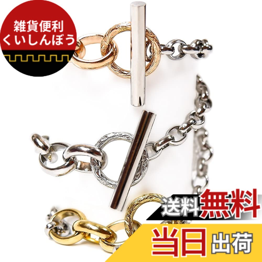 【貨物輸送無料】ハワイアン宝飾品 腕輪 鋳貨 レディース メンズ スクロール 波 金属元素アレルギー反応相応う サージカル ステンレス鋼 差し上げ物 インスタ 色：スチール写真しろがね色、大いさ：一大いさ