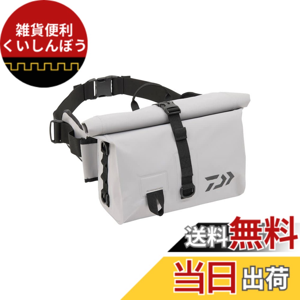 【送料無料】ダイワ(DAIWA) ターポリンバッグ TP ヒップバッグ(D) ライトグレー 色：ライトグレー、サイズ：14x30x25｜雑貨便利くいしんぼう