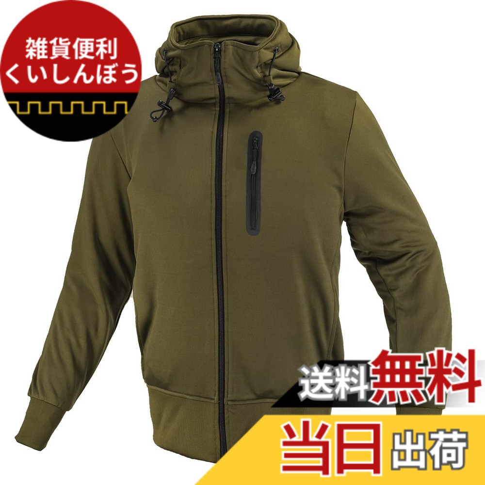 【送料無料】コミネ(KOMINE) バイク用 プロテクトKVパーカー JK-604 1290 秋冬春向け プロテクター CE規格レベル2 色:オリーブ、サイズ:XL|雑貨便利くいしんぼう
