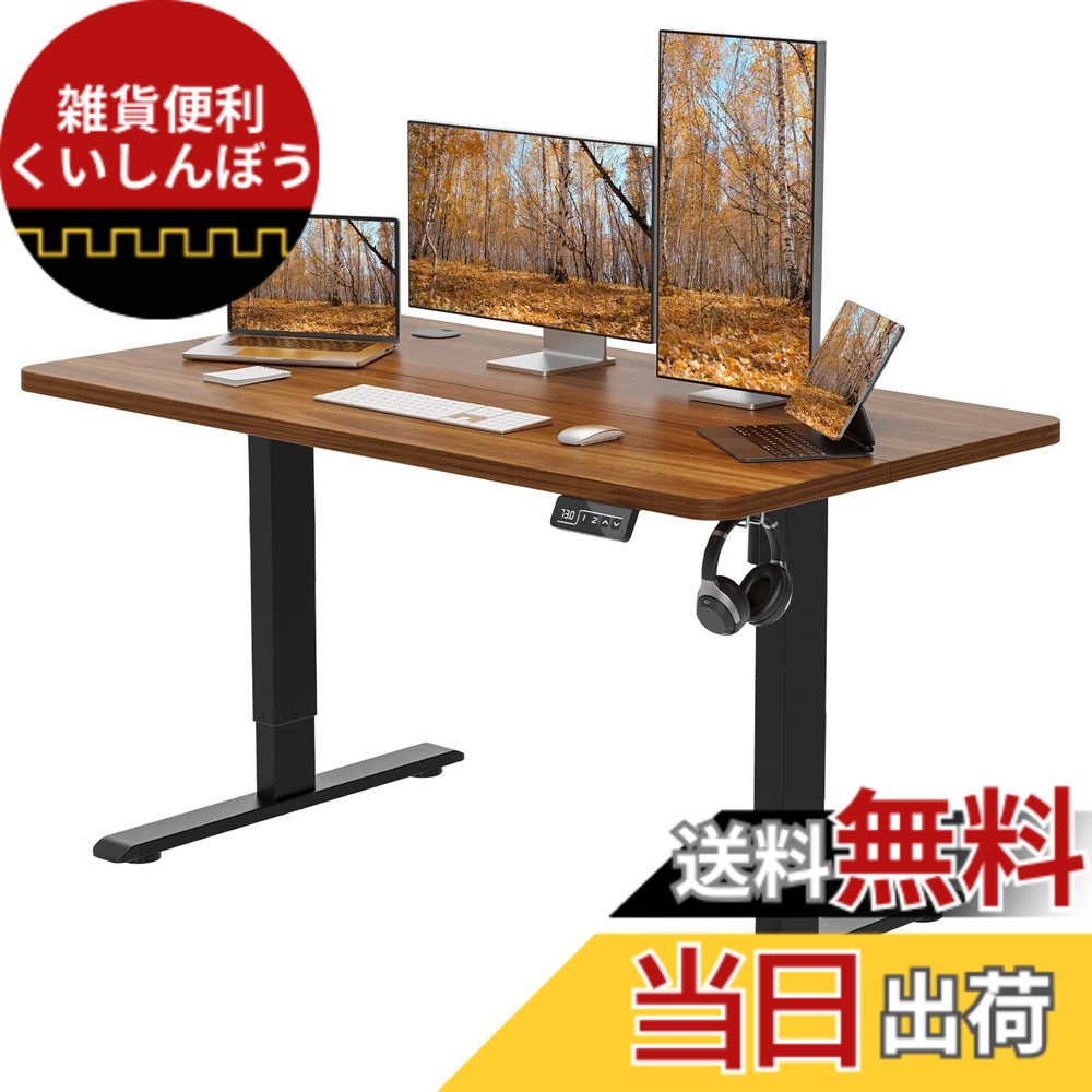 【貨物輸送無料】Anovara 昇降学習机 電動 昇降式学習机 電動昇降学習机 幅120珊 奥ふかさ60珊 上下昇降学習机 スタンディングデスク 事務室学習机 高さ記憶装置役立つこと 足手まといさがし当てる 静音 色：ウォール中毒者色、大きさ：120珊