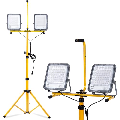 楽天市場】POWER GLOW スタンド式 LED投光器 3000ルーメン EKS0337JS-2