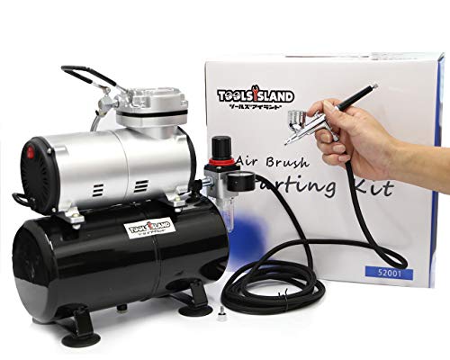 楽天市場】Ausuc エアブラシ コンプレッサー セット 冷却ファン付