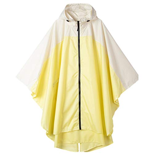 [Moli&Hani] [　ブランド] ポンチョ レインコート 配色レディース レインウェア 雨 合羽 大人女子 オシャレ 通勤 ひざ丈 レディス ポンチョ 女の子 大きいサイズ 防水 収納袋付き画像