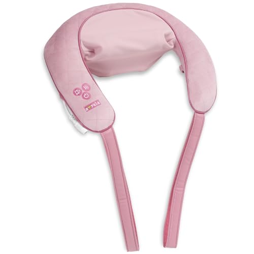 ALINCO(アルインコ) ネックマッサージャー コードレス マッサージ機 首 肩 マッサージ ネックケア 軽量 コンパクト ヒーター搭載 トリコ ベビーピンク MCR8324P画像