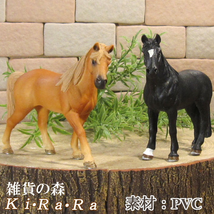 楽天市場】ウマの置物 馬 2点セット リアルな うま