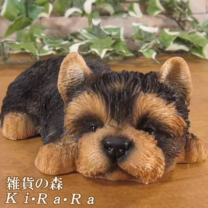 楽天市場】犬の置物 ヨークシャーテリア ブランコドッグ A