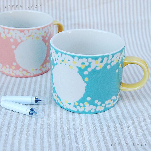 楽天市場 フラワーメッセージマグ 花 プレゼント ギフト マグカップ マグ Flower Message Mug シロツメ 雑貨レイジー