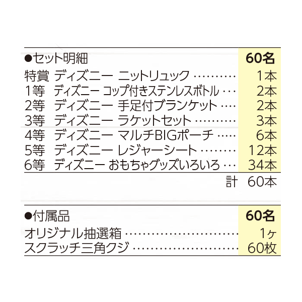 ギフト プレゼント ご褒美 ディズニー人気アイテム大集合プレゼント2 60名様用 かわいい おしゃれ キャラクターグッズ 男の子 女の子 子ども会 子供会 抽選会 抽せんイベント イベント パーティー グッズ アイテム ファン 人気 キャラクター 景品 ディズニー Fucoa Cl