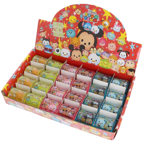 24個セット ディズニー 子ども会 文具 文房具 Tsumtsum 鉛筆 子供会 消しゴム ツムツム 男の子 プチ消し宝箱 かわいい キャラクター ランチ景品 メモ