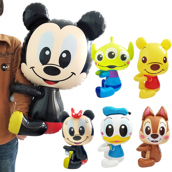 楽天市場】【6個セット】ディズニー抱っこちゃんBIG ビニール玩具