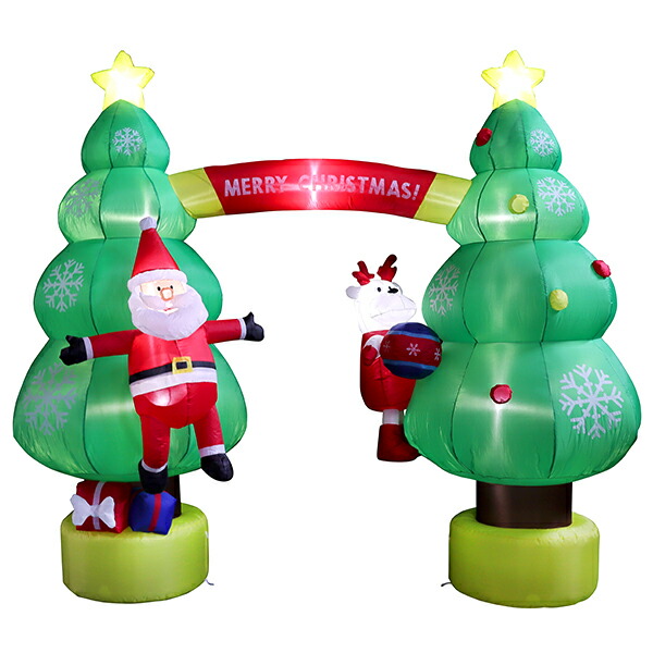 楽天市場】エアーディスプレイアーチ クリスマスレインボー