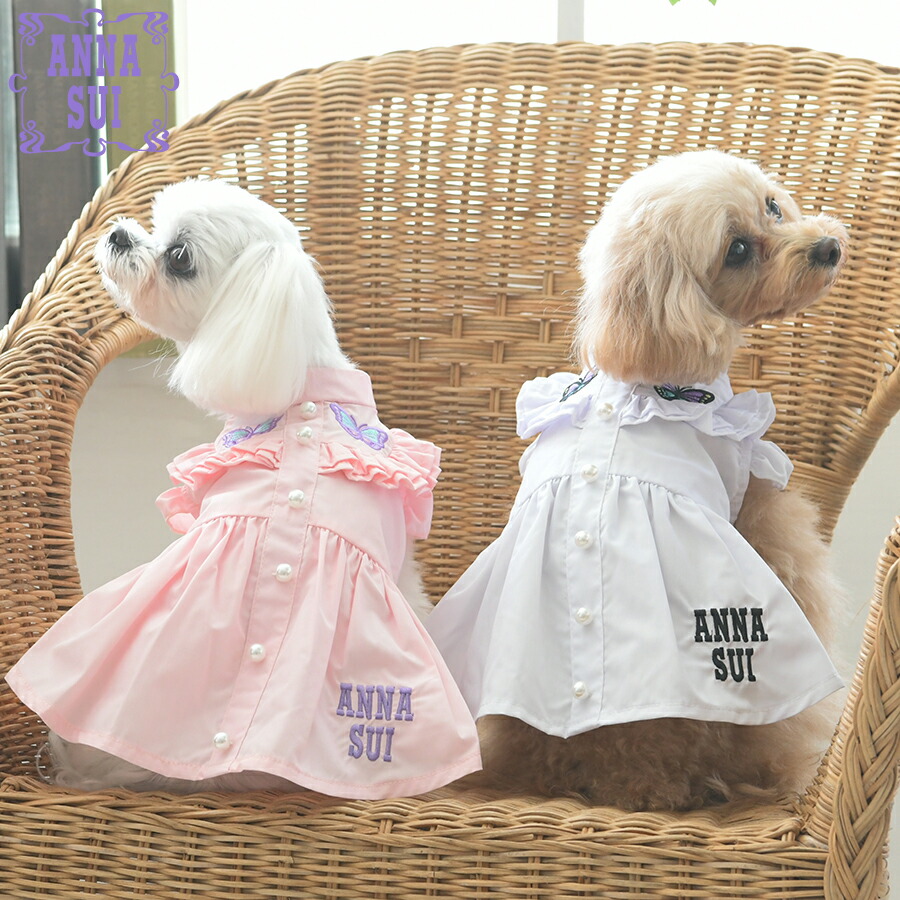 楽天市場】ANNA SUI 蝶刺繍シャツワンピ 春 夏 ワンピース アナスイ