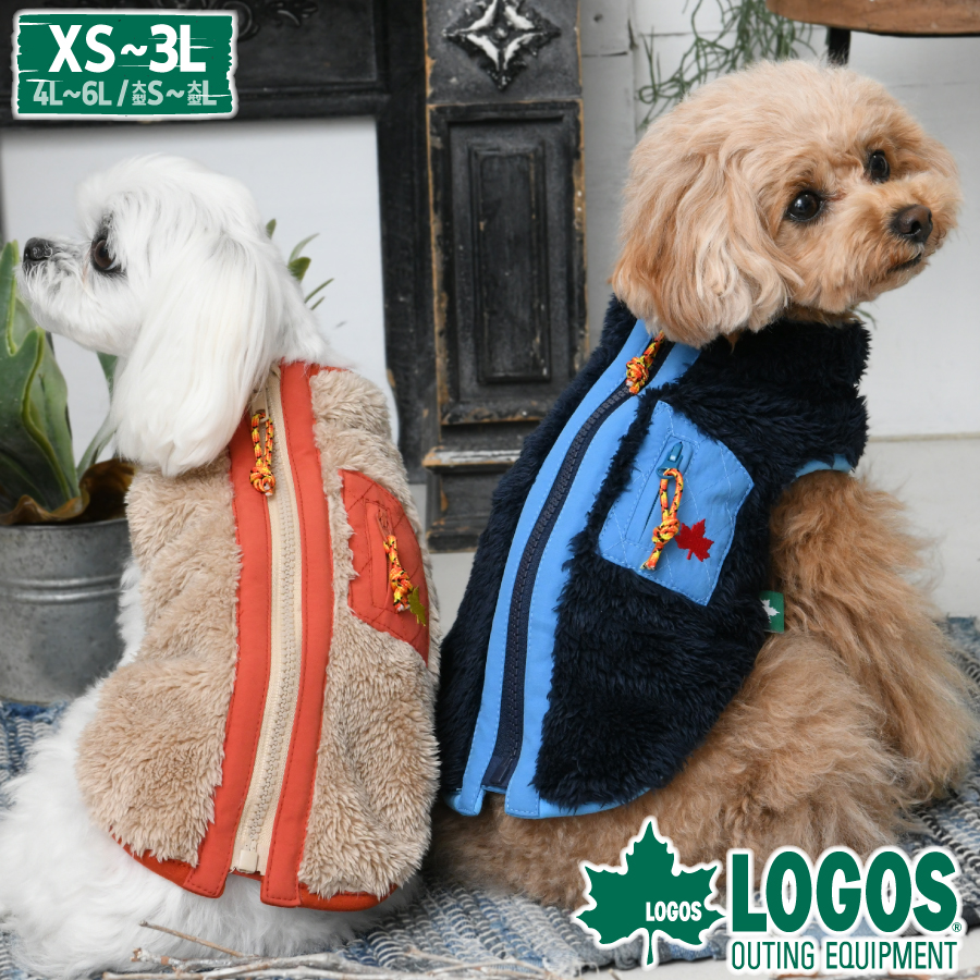 楽天市場】LOGOS カラフルポケットフリースベスト 犬服 アウター