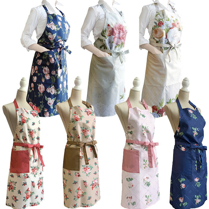 楽天市場】【送料無料】 ローズ rose エプロン 大人用 女性 レディース