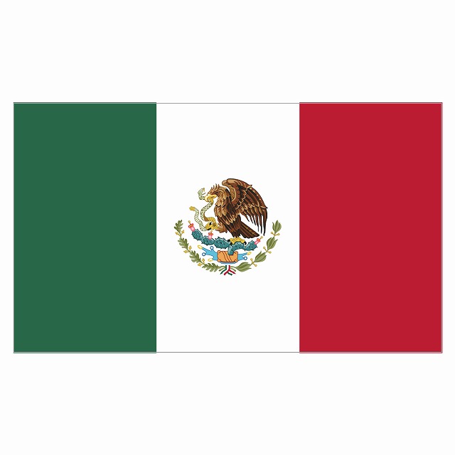 国旗ステッカー シール 最新アイテム 塩ビ製 150x86mm メキシコ Mexico 国旗 カッティングシート 旗 Flag ステッカー  National 国