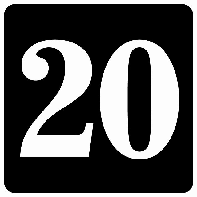 楽天市場】番号シール ナンバー シール 27x27cm ブラック 数字 22 案内