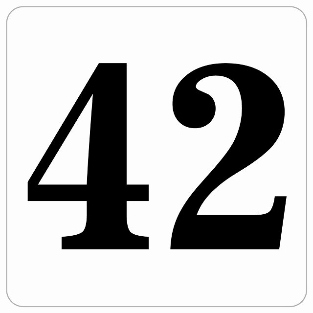 楽天市場】番号シール ナンバー シール 27x27cm ホワイト 数字 73 案内