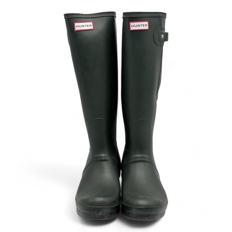 楽天市場】ハンター レインブーツ UK4 グリーン おしゃれ ガーデニング