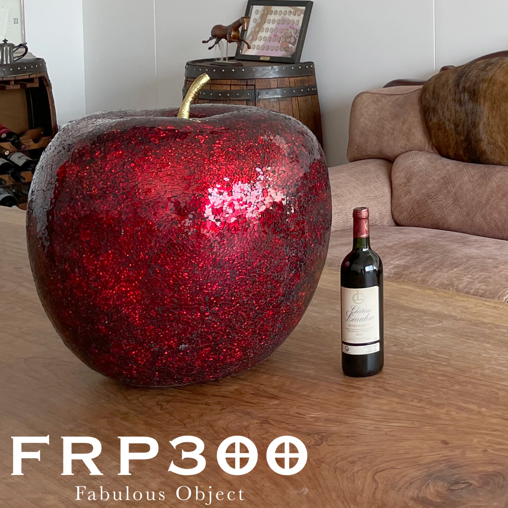 赤いリンゴのアート2枚セット フタ付きアップル #3 RED レッド FV000400 003 東京堂 フタ付き