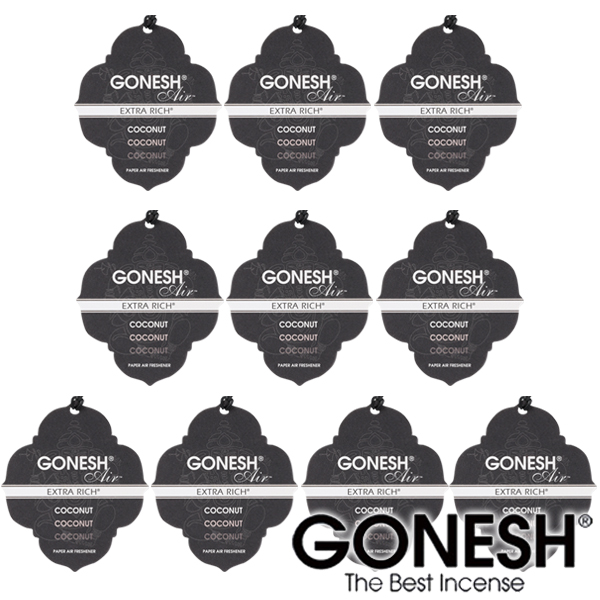 楽天市場】GONESH ガーネッシュ ココナッツ 5個セット ビッグゲル エアフレッシュナー 芳香剤 車 ジェル カー用品 Coconut 送料無料  【ガネッシュ】 : インポート雑貨卸zakkart