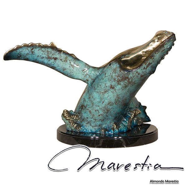 【楽天市場】Marestia マレスティア ホエール(ザトウクジラ) 置物オブジェ 鯨 オーナメント 彫刻 置き物 インテリア 美術品 真鍮