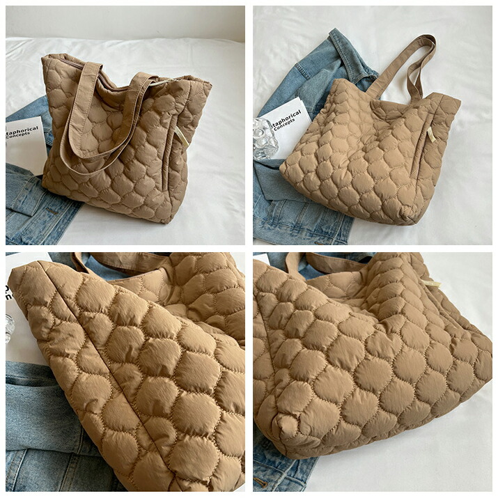 【韓国発】軽量ナイロンキルティングトートバッグ★5color 楽天市場】【20%OFF☆5940円→4752円】キルティング トート