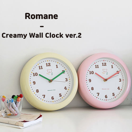 市場 韓国雑貨 おしゃれ 置き時計 可愛い シンプル イラスト クマ 韓国 時計 パステルカラー 静音仕様 インテリア 壁掛け時計