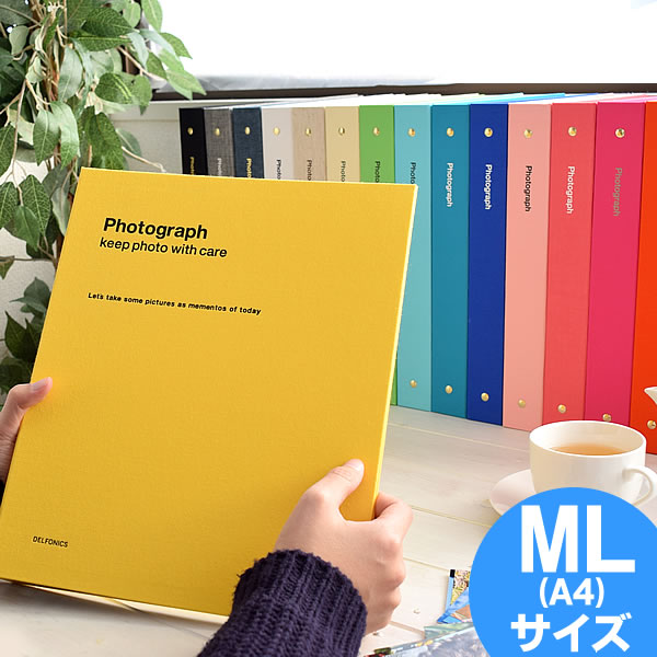 【楽天市場】デルフォニックス アルバム PDフォトアルバムリング ML(A4)サイズ バインダー式 フォトアルバム 写真 おしゃれ 手作り 台紙 かわいい エコー写真 大容量 フリー台紙 粘着